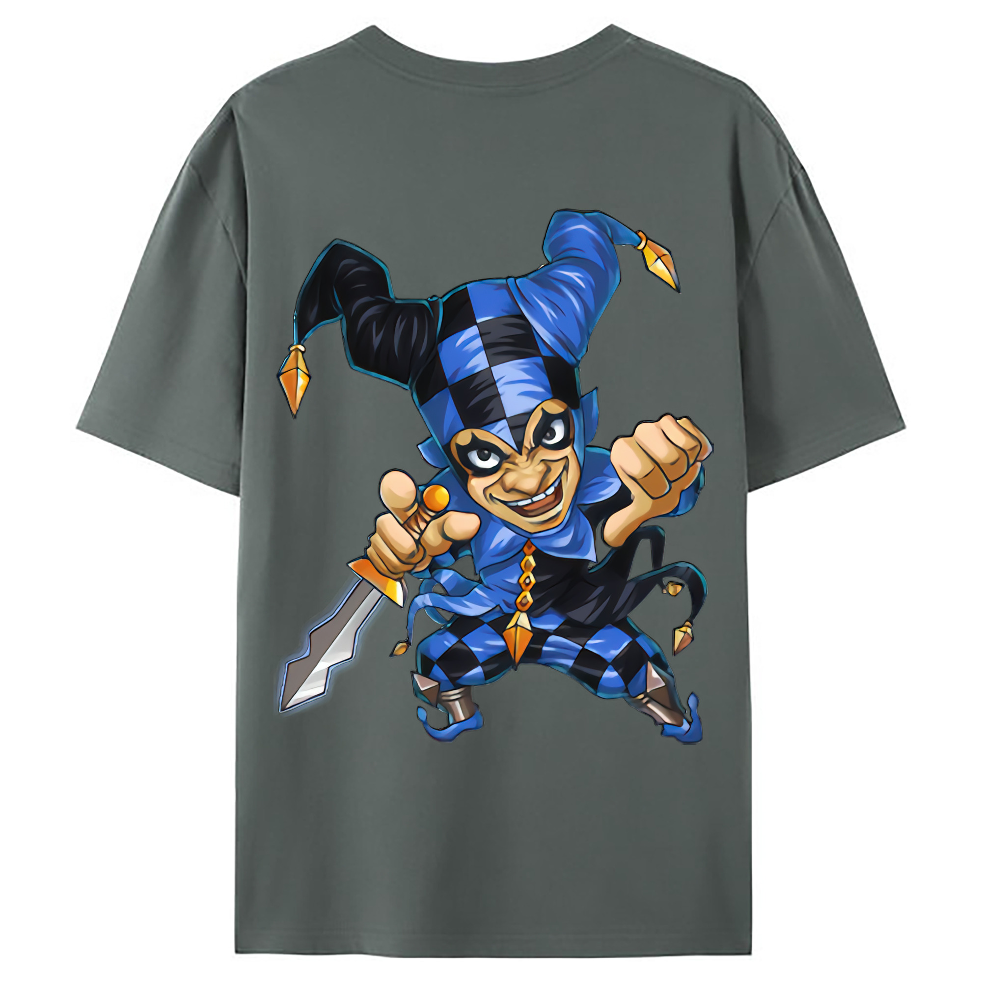（画像用） リーグ・オブ・レジェンド League of Legends LOL 綿100％ メンズ半袖Tシャツ（バックプリント） 通気性